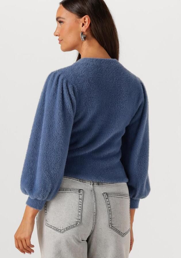 CATWALK JUNKIE Dames Truien & Vesten Fuzzy Puff Sleeve Knit Blauw