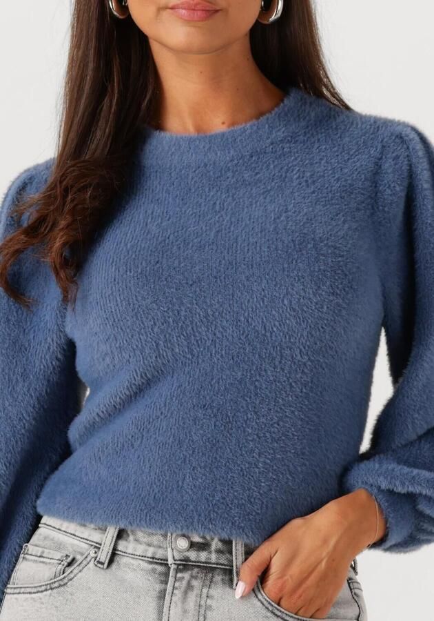 CATWALK JUNKIE Dames Truien & Vesten Fuzzy Puff Sleeve Knit Blauw - Foto 2