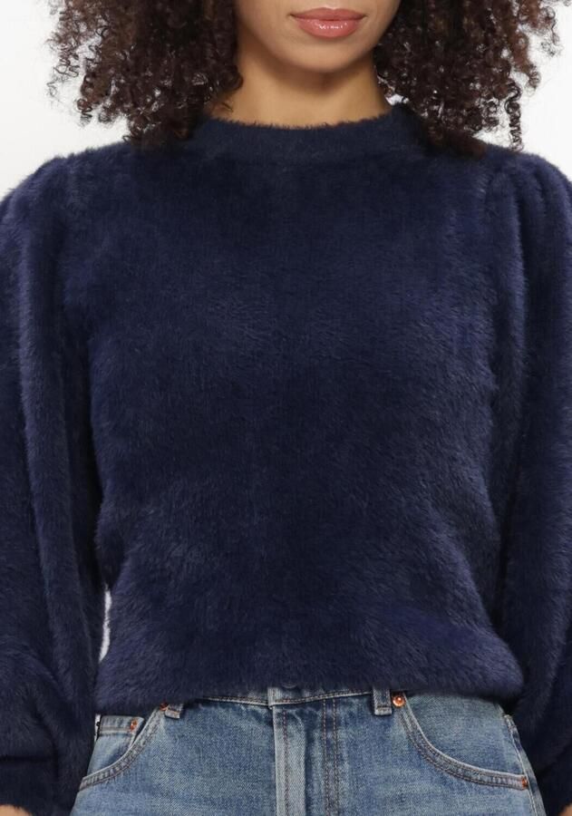 CATWALK JUNKIE Dames Truien & Vesten Fuzzy Puff Sleeve Knit Donkerblauw - Foto 3