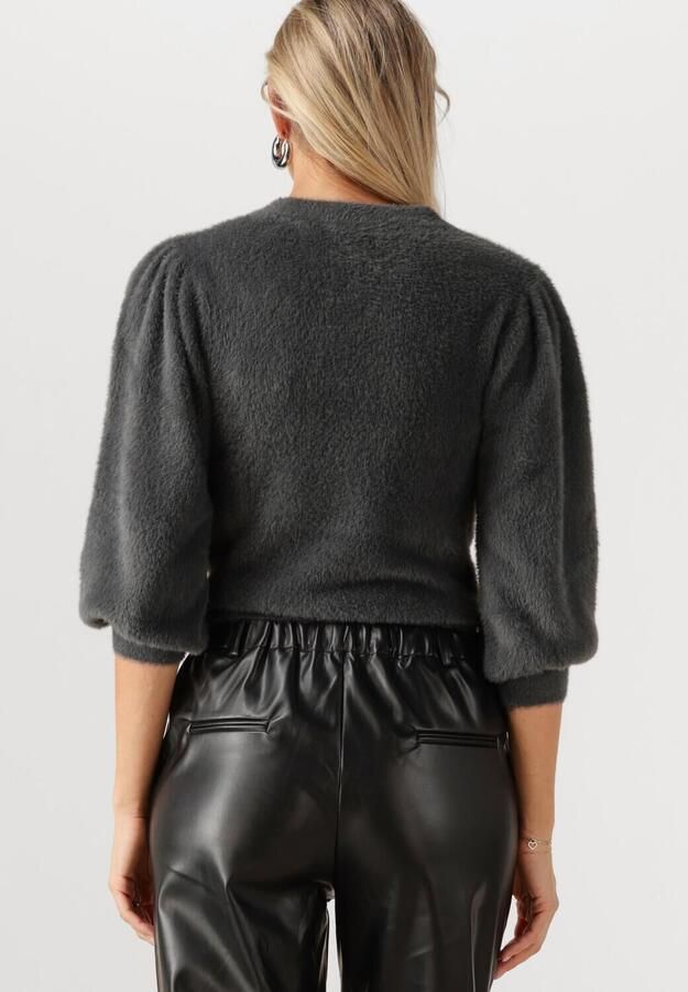 CATWALK JUNKIE Dames Truien & Vesten Fuzzy Puff Sleeve Knit Donkergrijs - Foto 3