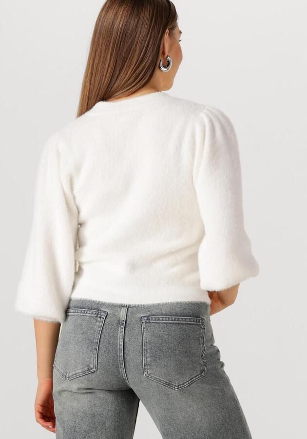 CATWALK JUNKIE Dames Truien & Vesten Fuzzy Puff Sleeve Knit Wit