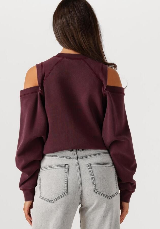 CATWALK JUNKIE Dames Truien & Vesten Graphic Sweater With Cut Out Bordeaux
