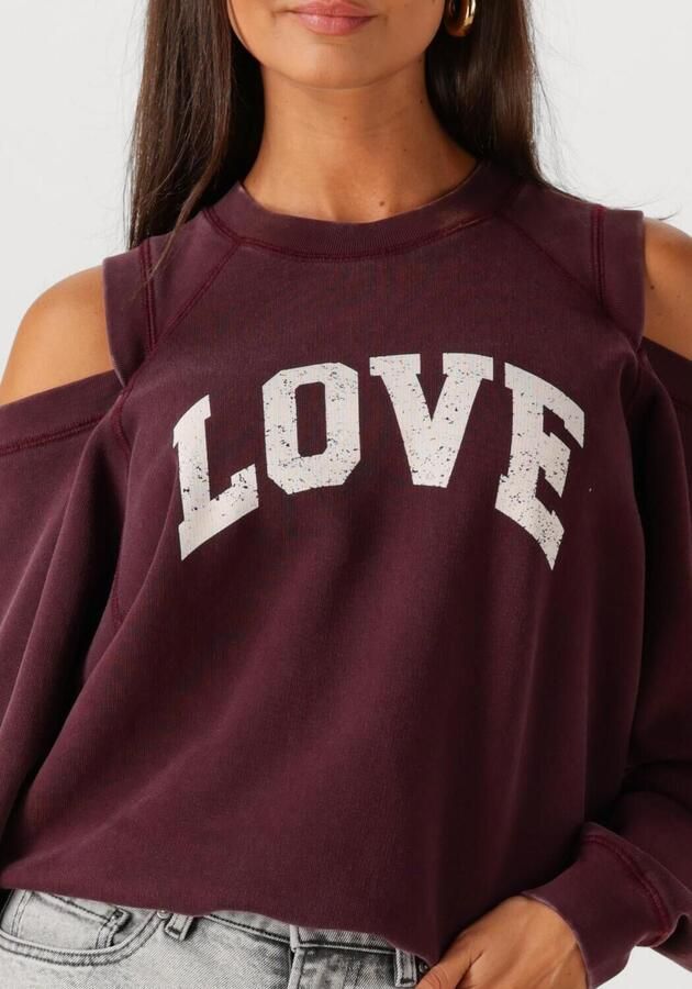 CATWALK JUNKIE Dames Truien & Vesten Graphic Sweater With Cut Out Bordeaux - Foto 2