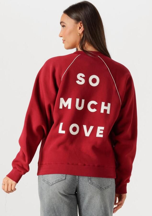 CATWALK JUNKIE Dames Truien & Vesten Graphic Sweater With Piping Rood
