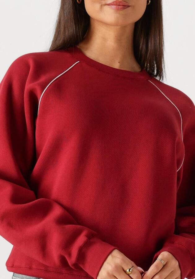 CATWALK JUNKIE Dames Truien & Vesten Graphic Sweater With Piping Rood - Foto 2