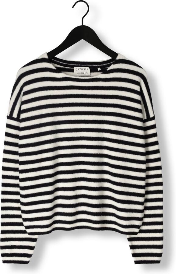 CATWALK JUNKIE Dames Truien & Vesten Kn Soft Stripe Zwart - Foto 3