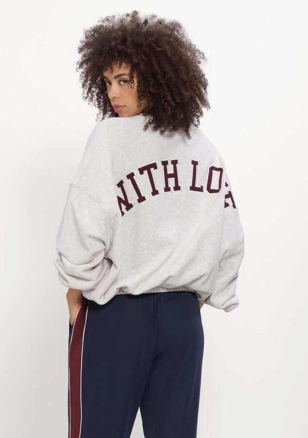 CATWALK JUNKIE Dames Truien & Vesten Oversized Graphic Sweater Lichtgrijs