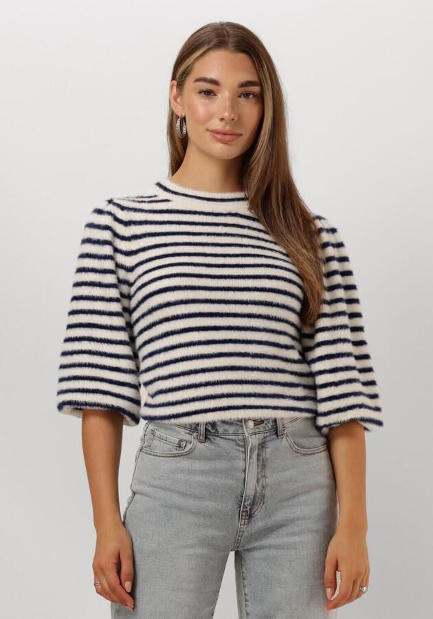 CATWALK JUNKIE Dames Truien & Vesten Puffy Sleeve Knit Donkerblauw - Foto 4