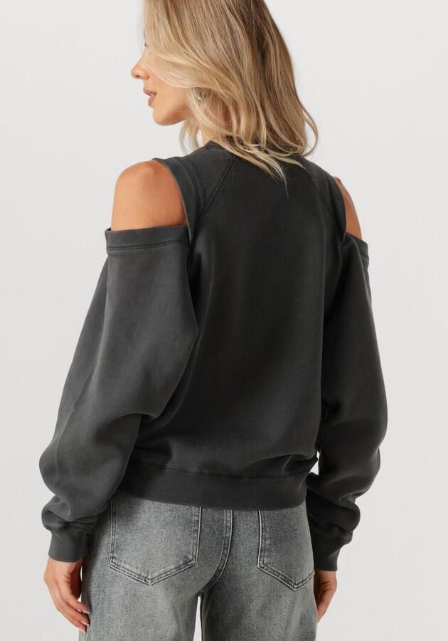 CATWALK JUNKIE Dames Truien & Vesten Relaxed Open Shoulder Sweater Antraciet - Foto 2