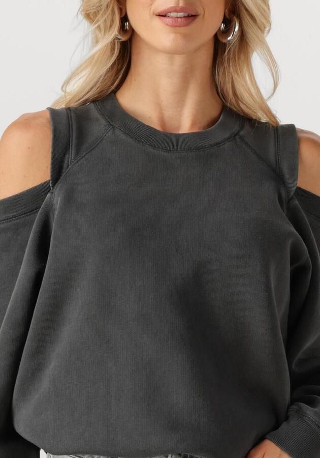 CATWALK JUNKIE Dames Truien & Vesten Relaxed Open Shoulder Sweater Antraciet - Foto 3
