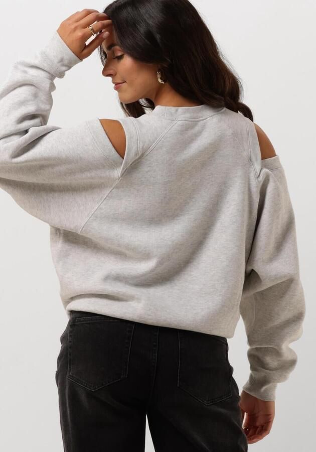 CATWALK JUNKIE Dames Truien & Vesten Relaxed Open Shoulder Sweater Grijs - Foto 2