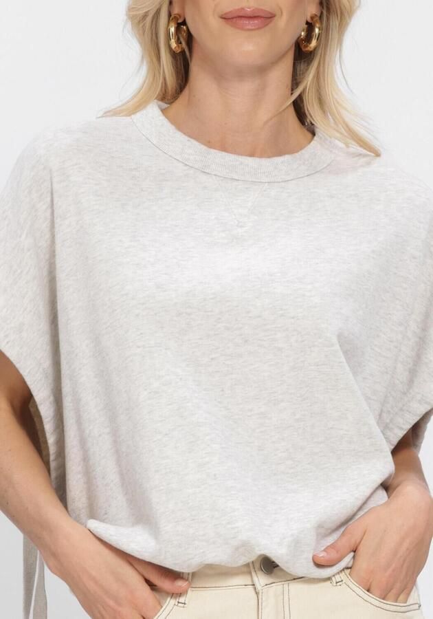 CATWALK JUNKIE Dames Truien & Vesten Short Sleeve Strap Sweater Lichtgrijs - Foto 4