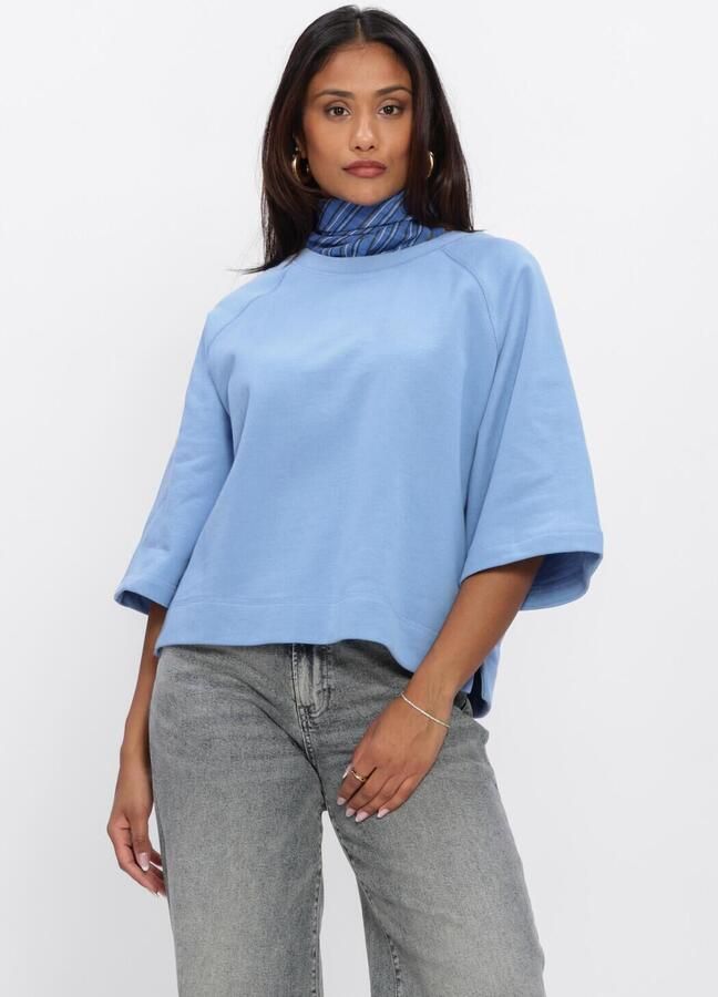 CATWALK JUNKIE Dames Truien & Vesten Short Sleeve Sweater Lichtblauw