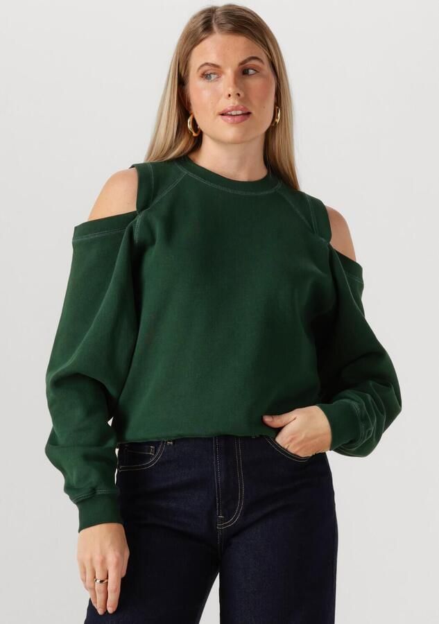 CATWALK JUNKIE Dames Truien & Vesten Sweater With Cut Out Donkergroen - Foto 4