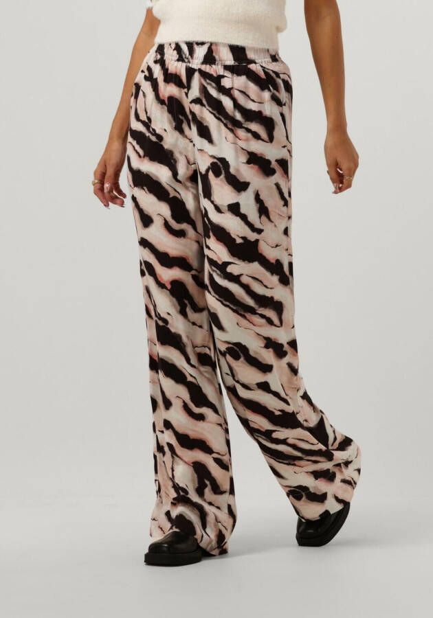 Catwalk Junkie Yala Animal Print Wijde Broek Brown Dames