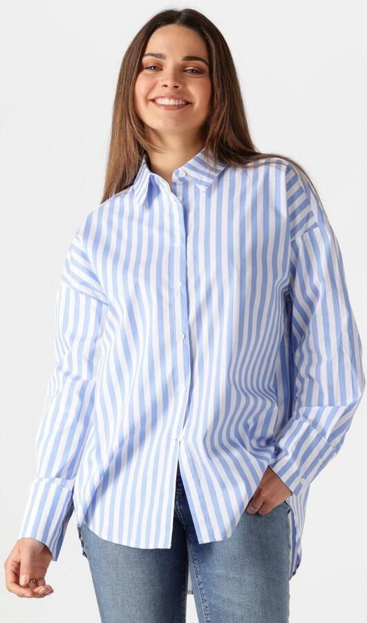 CC HEART Dames Blouses Harper Stripe Blouse Blauw - Foto 4