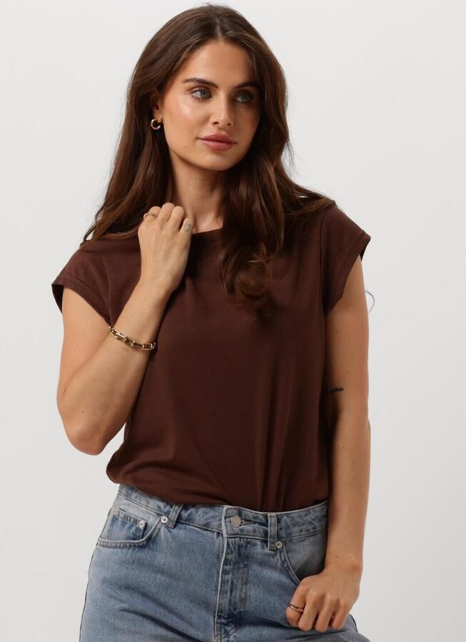 CC HEART Dames Tops & T-shirts Basic T-shirt Bruin - Foto 4