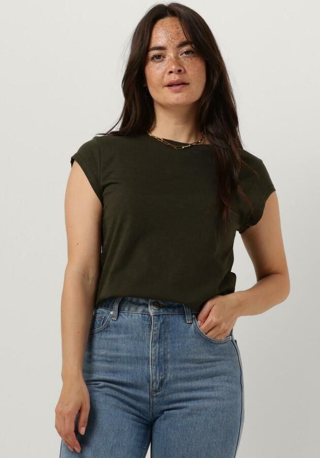 CC HEART Dames Tops & T-shirts Basic T-shirt Donkergroen - Foto 4