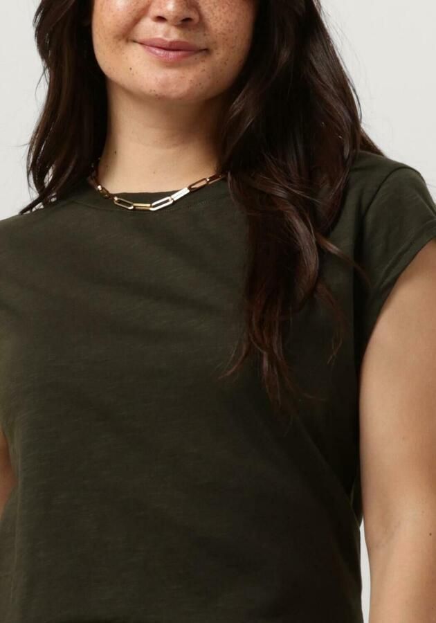 CC HEART Dames Tops & T-shirts Basic T-shirt Donkergroen - Foto 2