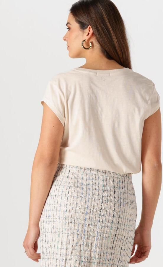 CC HEART Dames Tops & T-shirts Basic V-neck T-shirt Gebroken Wit - Foto 3