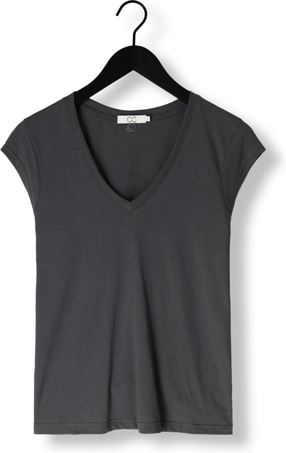 CC HEART Dames Tops & T-shirts Basic V-neck T-shirt Grijs - Foto 3