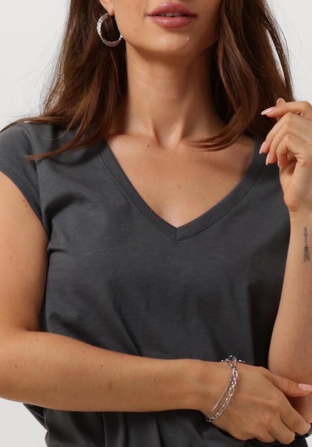 CC HEART Dames Tops & T-shirts Basic V-neck T-shirt Grijs - Foto 2