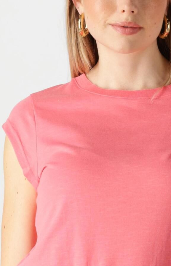 CC HEART Dames Tops & T-shirts Basic V-neck T-shirt Roze