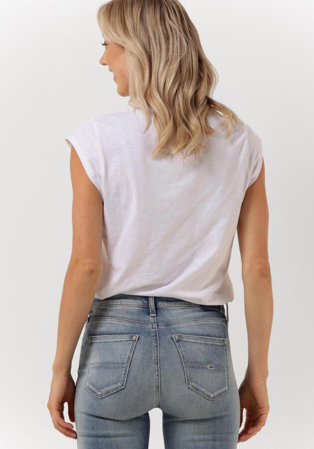 CC HEART Dames Tops & T-shirts Basic V-neck Tshirt Gebroken Wit