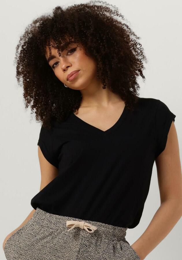 CC HEART Dames Tops & T-shirts Basic V-neck Tshirt Zwart - Foto 4