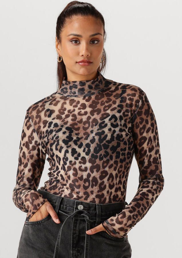 CC HEART Dames Tops & T-shirts Eve Mesh Turtleneck Bruin - Foto 4