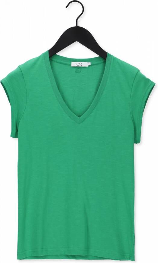 CC HEART Dames Tops & T-shirts Basic V-neck T-shirt Groen