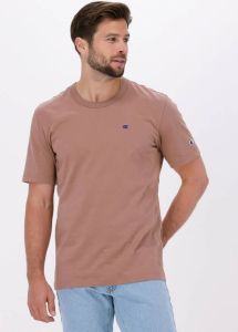 Champion Athletic Jersey Combed T-Shirt Bruin Heren