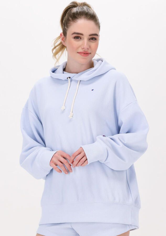 CHAMPION Dames Truien & Vesten Hooded Sweatshirt Dms Plain Lichtblauw - Foto 4