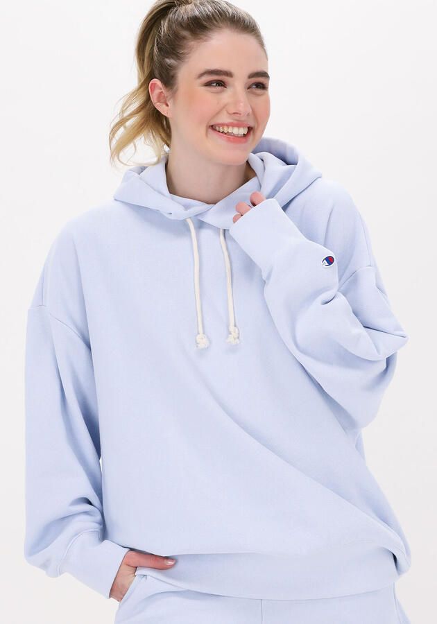 CHAMPION Dames Truien & Vesten Hooded Sweatshirt Dms Plain Lichtblauw - Foto 3