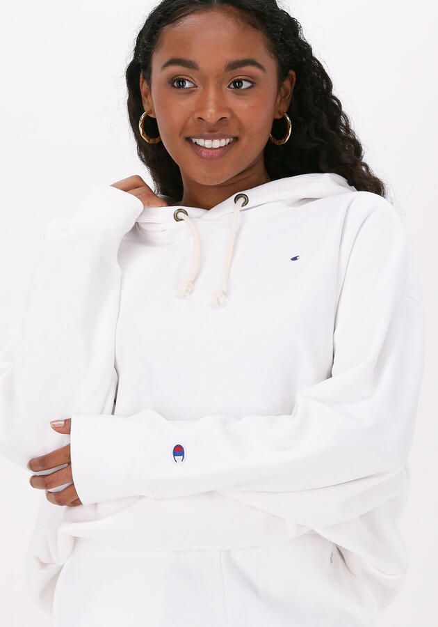 CHAMPION Dames Truien & Vesten Hooded Sweatshirt Dms Plain Wit - Foto 2