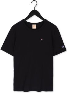 Champion Zwarte T shirt Crewneck T shirt 216545