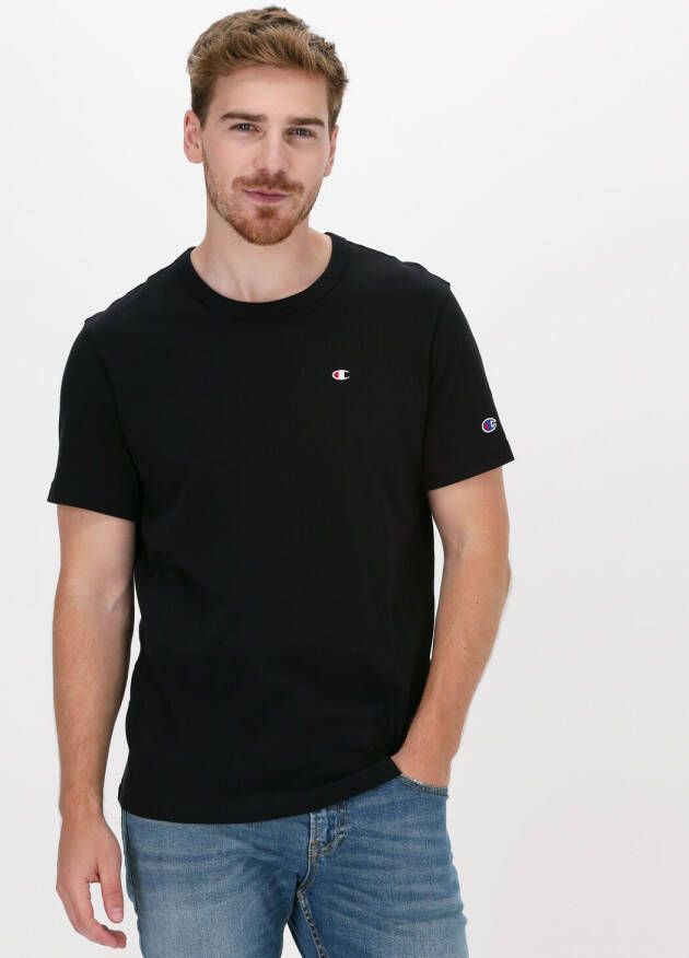 CHAMPION Heren Polo's & T-shirts Small C Logo T-shirt Zwart