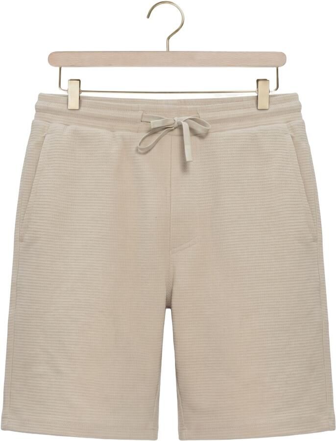CHASIN' Stone.S Structure regular casual short beige met textuur - Foto 2