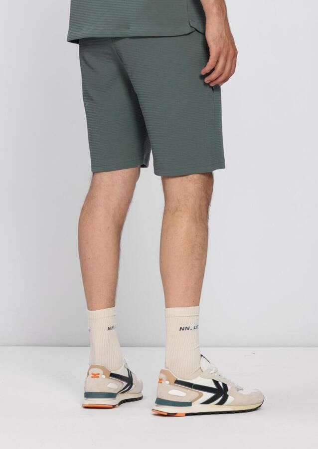 CHASIN' Stone.S Structure regular casual short groen met textuur - Foto 2