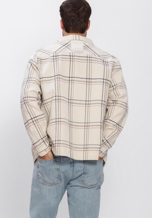 CHASIN Heren Overhemden Jaxon Grid Creme - Foto 3