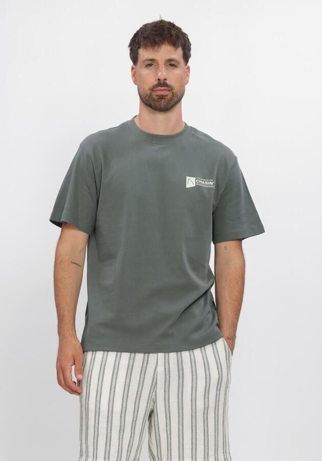 CHASIN Heren Polo's & T-shirts 52110080_ido Tee Khaki