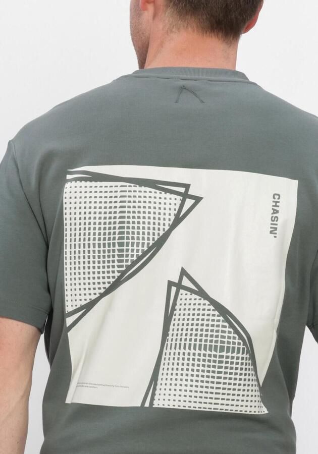 CHASIN Heren Polo's & T-shirts 52110080_ido Tee Khaki - Foto 3