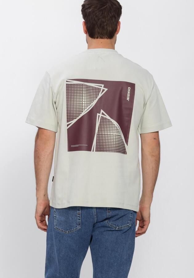 CHASIN Heren Polo's & T-shirts 52110080_ido Tee Lichtgrijs - Foto 3