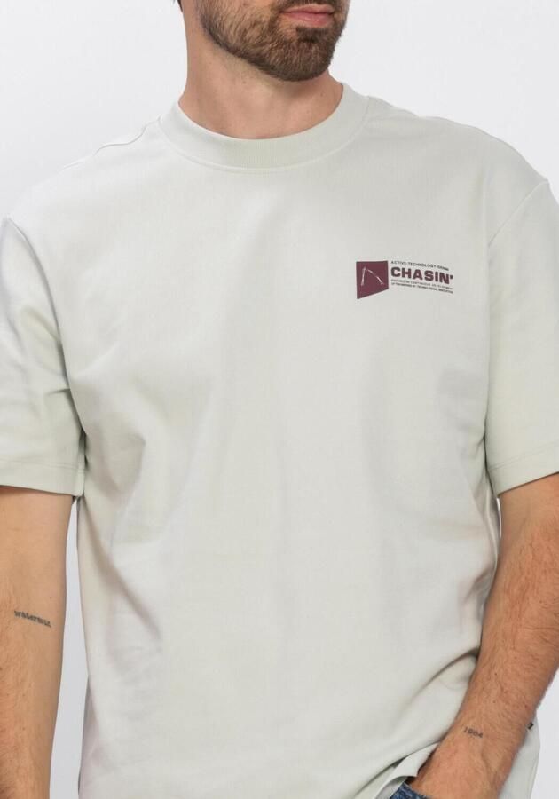 CHASIN Heren Polo's & T-shirts 52110080_ido Tee Lichtgrijs - Foto 4