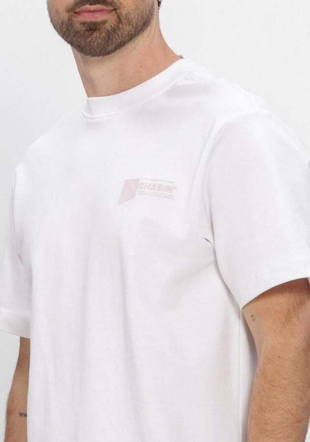 CHASIN Heren Polo's & T-shirts 52110080_ido Tee Wit - Foto 3