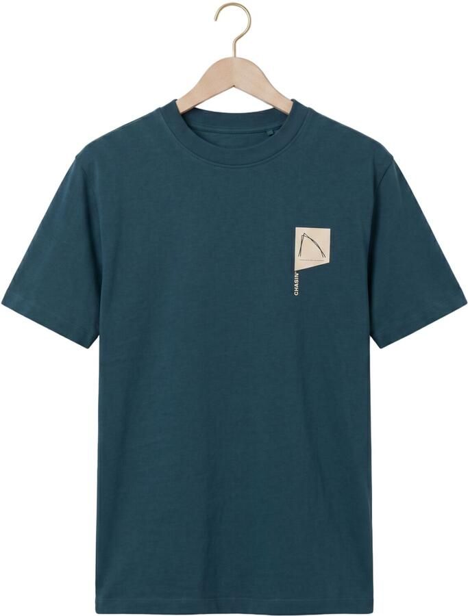 CHASIN Heren Polo's & T-shirts 52110088_reco Petrol - Foto 2
