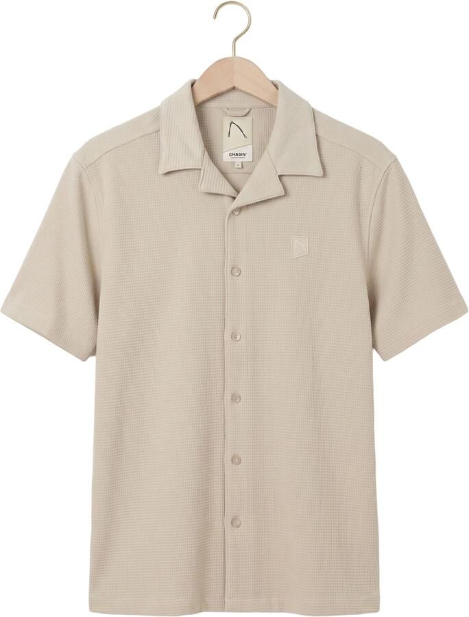 CHASIN Heren Polo's & T-shirts 62120012_doby Structure Beige - Foto 2