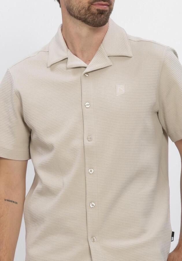 CHASIN Heren Polo's & T-shirts 62120012_doby Structure Beige - Foto 4