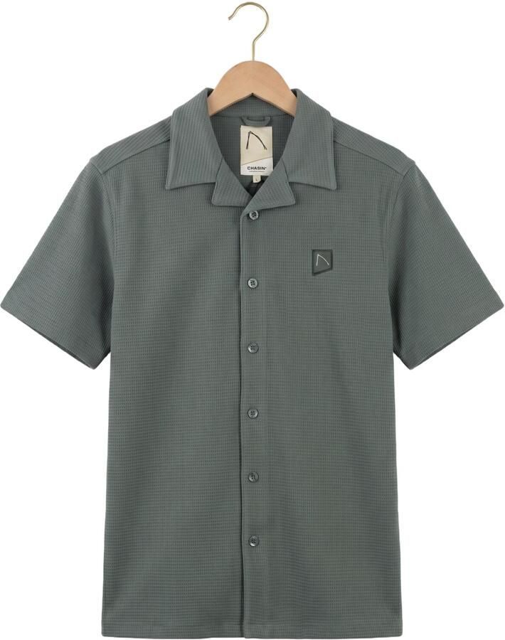 CHASIN Heren Polo's & T-shirts 62120012_doby Structure Olijf - Foto 2