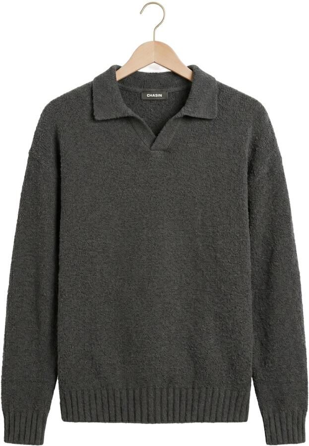 CHASIN ' Heren Polo's & T-shirts Odin Pilo Polo Donkergrijs - Foto 4